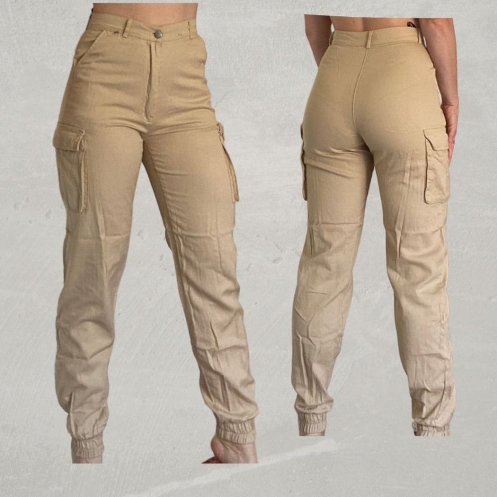 Fitted Cargo Jogger Pants